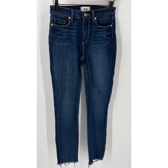 Paige Hoxton Ultra Skinny Jeans Raw Hem Size 26 - Picture 1 of 14